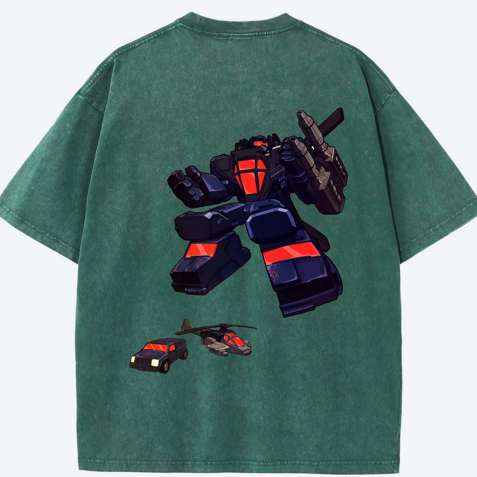 （画像用）  綿100% ヴィンテージ風 半袖Tシャツ（背面プリント）